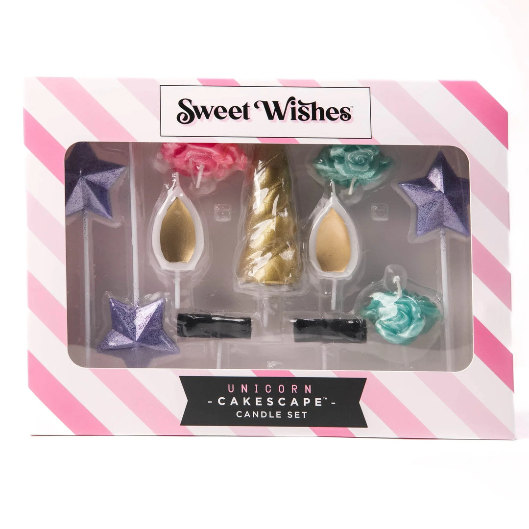 Sweet Wishes Candle Co. Unicorn Birthday Candles, Unicorn Cake Topper, 11 - Piece Set - Just Closeouts Canada Inc.