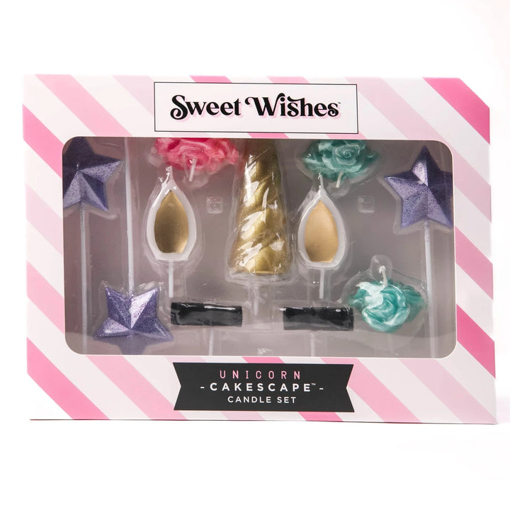 Sweet Wishes Candle Co. Unicorn Birthday Candles, Unicorn Cake Topper, 11 - Piece Set - Just Closeouts Canada Inc.