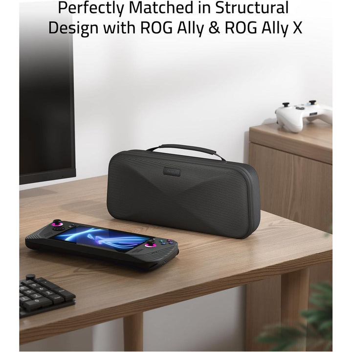 Syntech Hard Carrying Case Compatible with ASUS ROG Ally/ROG Ally X Console and Accessories, Portable Travel Handheld Case for Storage, EVA Shockproof Protective Carry Bag with Large Capacity, Black - Just Closeouts Canada Inc.