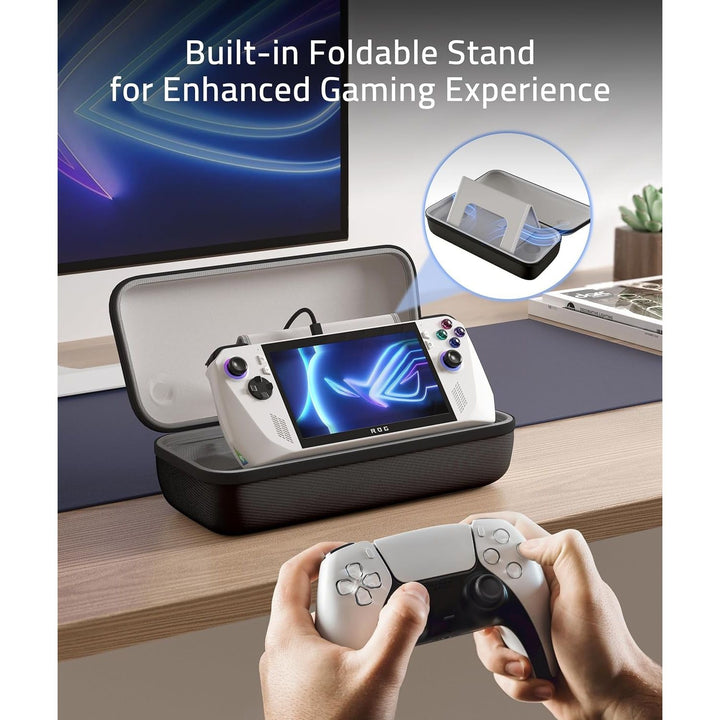 Syntech Hard Carrying Case Compatible with ASUS ROG Ally/ROG Ally X Console and Accessories, Portable Travel Handheld Case for Storage, EVA Shockproof Protective Carry Bag with Large Capacity, Black - Just Closeouts Canada Inc.