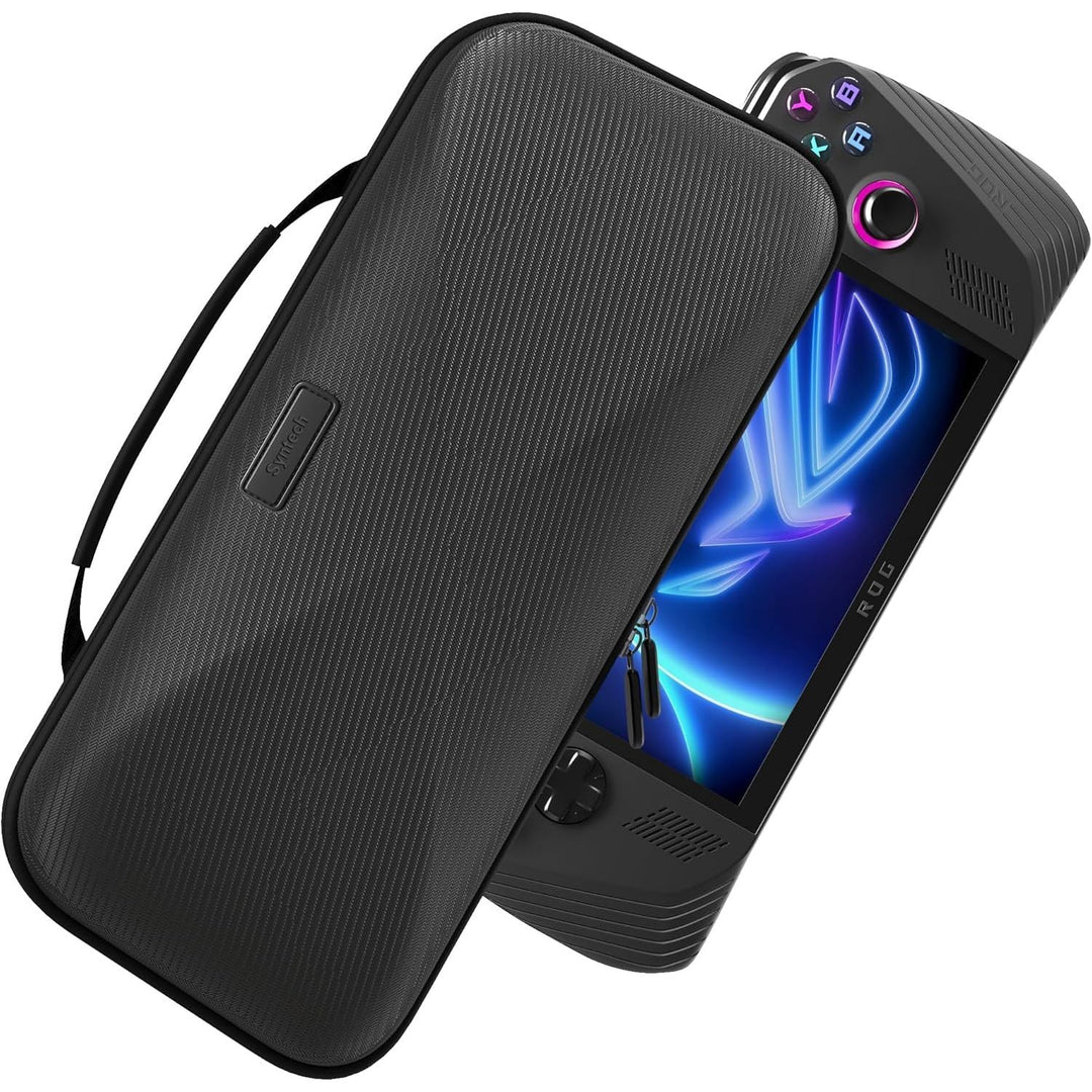 Syntech Hard Carrying Case Compatible with ASUS ROG Ally/ROG Ally X Console and Accessories, Portable Travel Handheld Case for Storage, EVA Shockproof Protective Carry Bag with Large Capacity, Black - Just Closeouts Canada Inc.