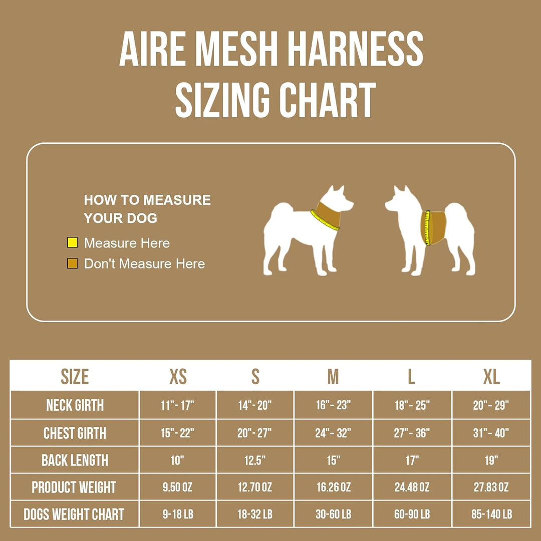 Tactical Dog Harness for Large Dog, Aire Mesh Dog Vest Harness, Breathable Military Dog Vests with Handles, Service Dog Vest for Walking Hiking Training (L, Brown) - Just Closeouts Canada Inc.