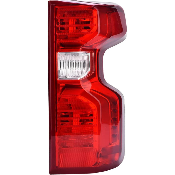 Tail Light Assembly Compatible with Chevy Silverado 1500 2500HD 3500HD 2019 - 2023 Halogen Type NON - LED Model Taillights Brake Signal Rear Lamp with Bulb and Harness Right Passenger Side - Just Closeouts Canada Inc.