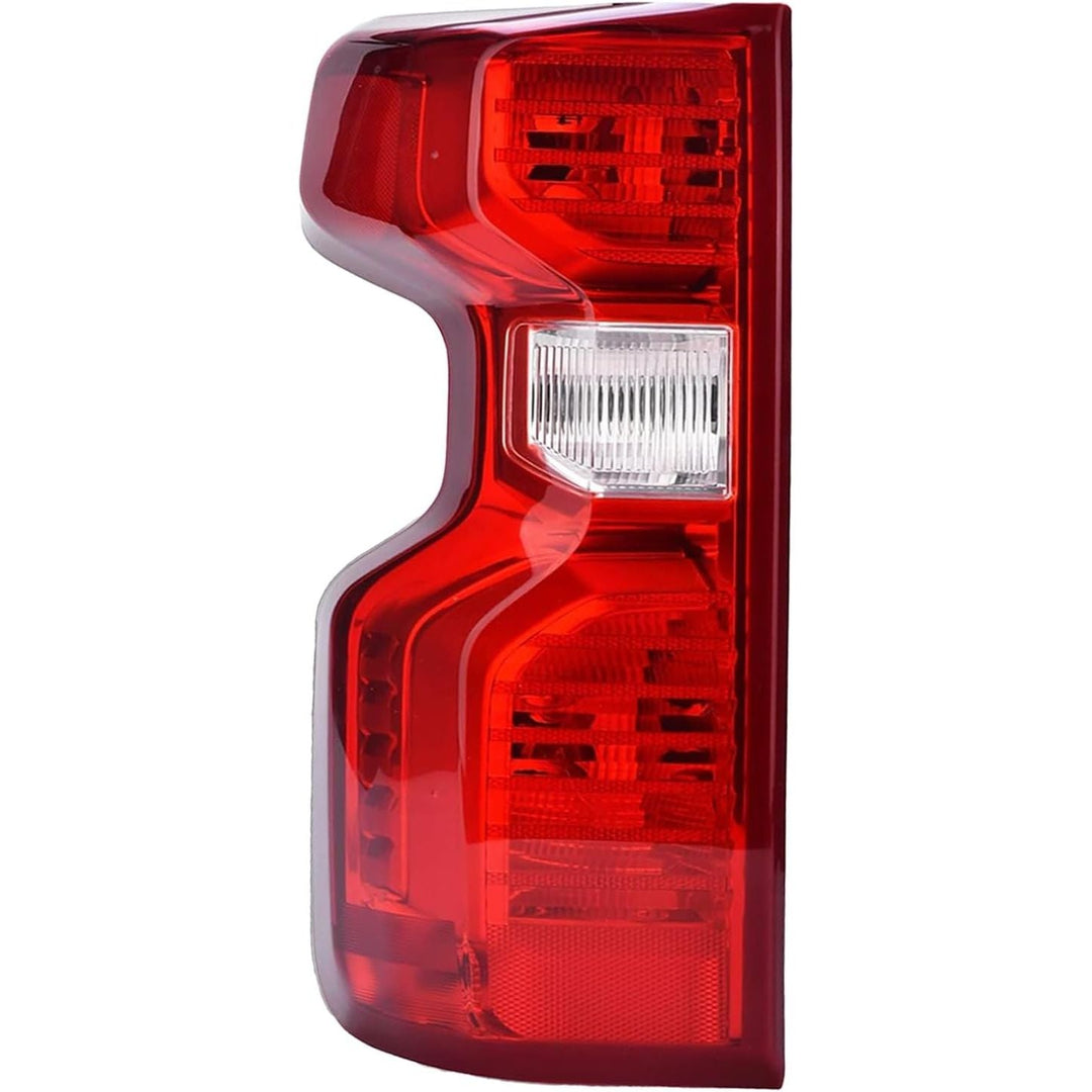 Tail Light Assembly Compatible with Chevy Silverado 1500 2500HD 3500HD 2019 - 2023 Halogen Type NON - LED Model Taillights Brake Signal Rear Lamp with Bulb and Harness Left Driver Side - Just Closeouts Canada Inc.