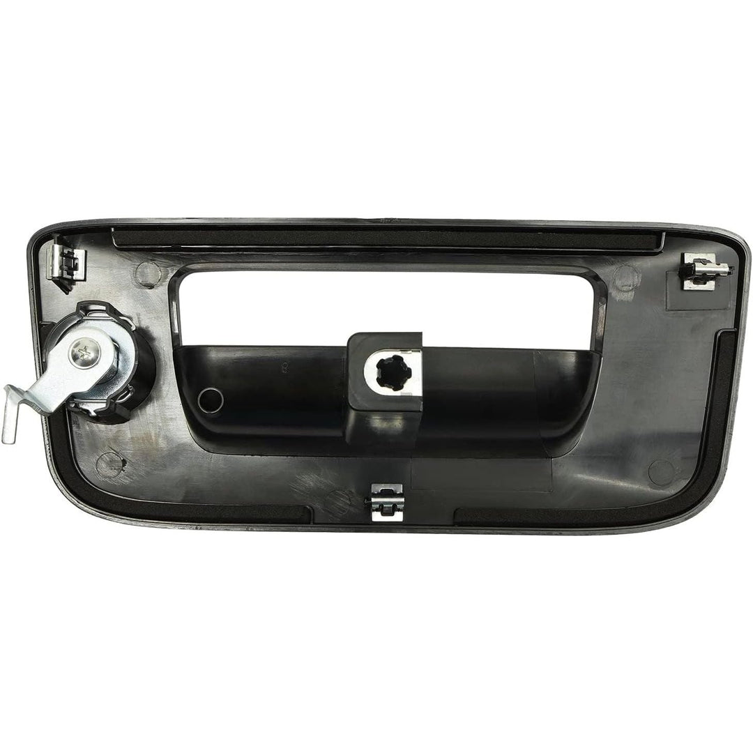 Tailgate Door Handle & Bezel Lock Set, Compatible with 2007 - 2014 Chevy Silverado & GMC Sierra 1500 2500 3500, Exterior Rear Textured Tail gate Handle with Key, Replace 22755305 - Just Closeouts Canada Inc.