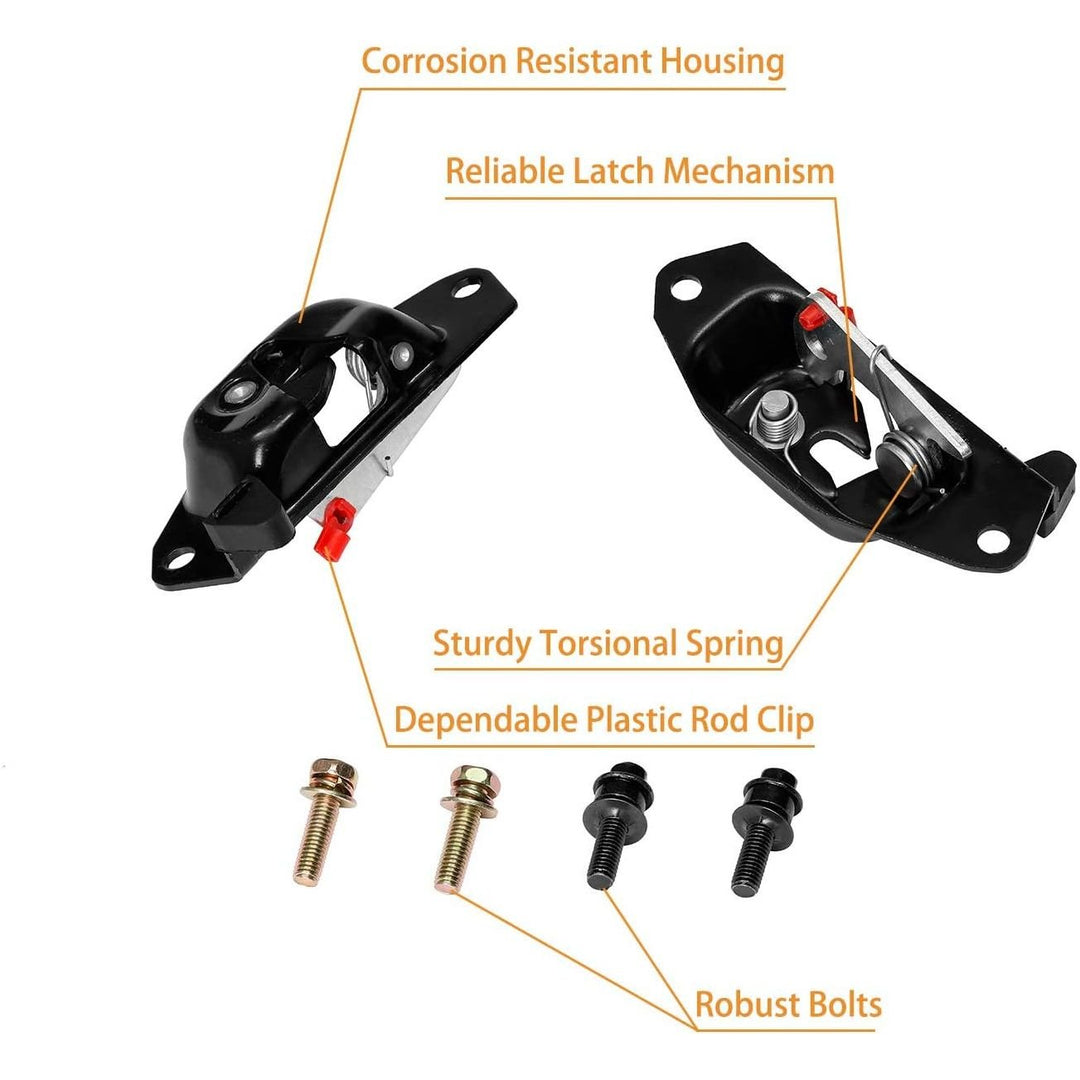 Tailgate Handle Latch Rebuild Kit, Compatible with 1999 - 2006 Chevy Silverado 1500 2500 3500, GMC Sierra, Replaces 15997911 15921948 Rear Tail Gate Door Parts Gasket Bezel Lock Bolt Hinge Locking Set - Just Closeouts Canada Inc.