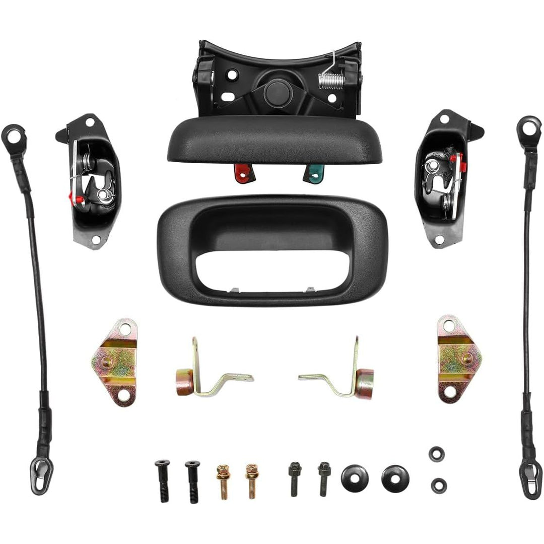 Tailgate Handle Latch Rebuild Kit, Compatible with 1999 - 2006 Chevy Silverado 1500 2500 3500, GMC Sierra, Replaces 15997911 15921948 Rear Tail Gate Door Parts Gasket Bezel Lock Bolt Hinge Locking Set - Just Closeouts Canada Inc.