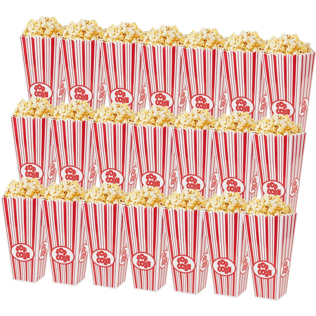 Tebery 21 Pack Plastic Open - Top Popcorn Boxes Reusable Popcorn Containers - 7.7" Tall x 4" Square - Just Closeouts Canada Inc.