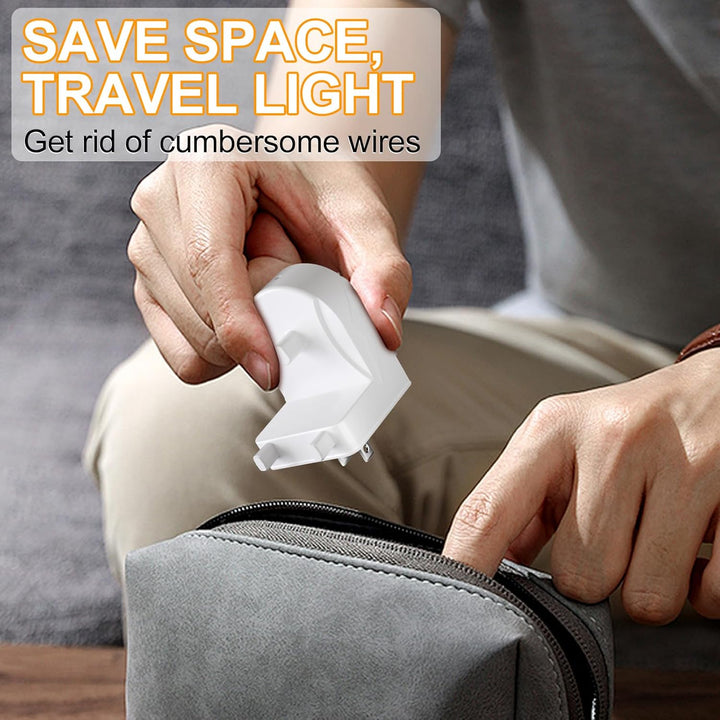 Teeteck Toothbrush Wall Charger for Braun Oral - B Electric Toothbrush, Replacement Model 3757 Wireless Charger Base - Waterproof & Portable - Ideal for Bathroom and Travel(White, CA) - Just Closeouts Canada Inc.