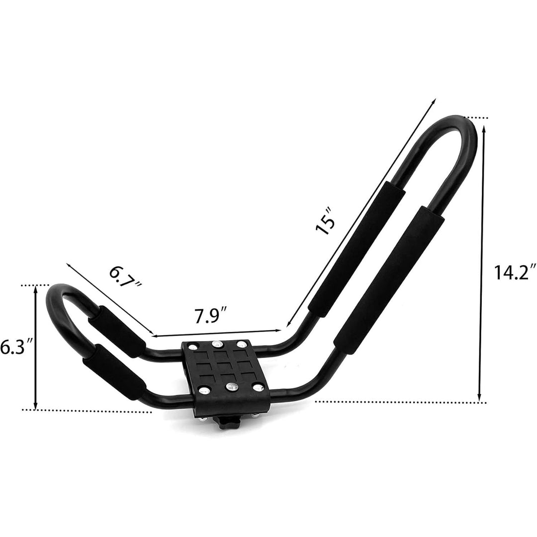 Telakeni 2 Pairs Kayak Carrier Racks, Universal Cars Kayak Canoe Roof Rack for SUV, Jeeps - Just Closeouts Canada Inc.