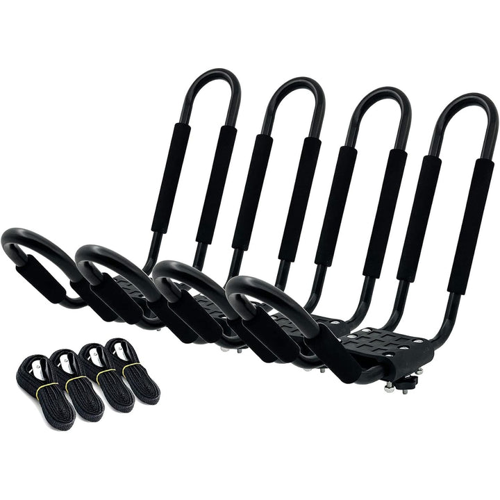Telakeni 2 Pairs Kayak Carrier Racks, Universal Cars Kayak Canoe Roof Rack for SUV, Jeeps - Just Closeouts Canada Inc.