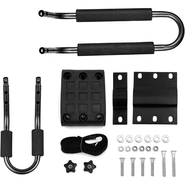 Telakeni 2 Pairs Kayak Carrier Racks, Universal Cars Kayak Canoe Roof Rack for SUV, Jeeps - Just Closeouts Canada Inc.