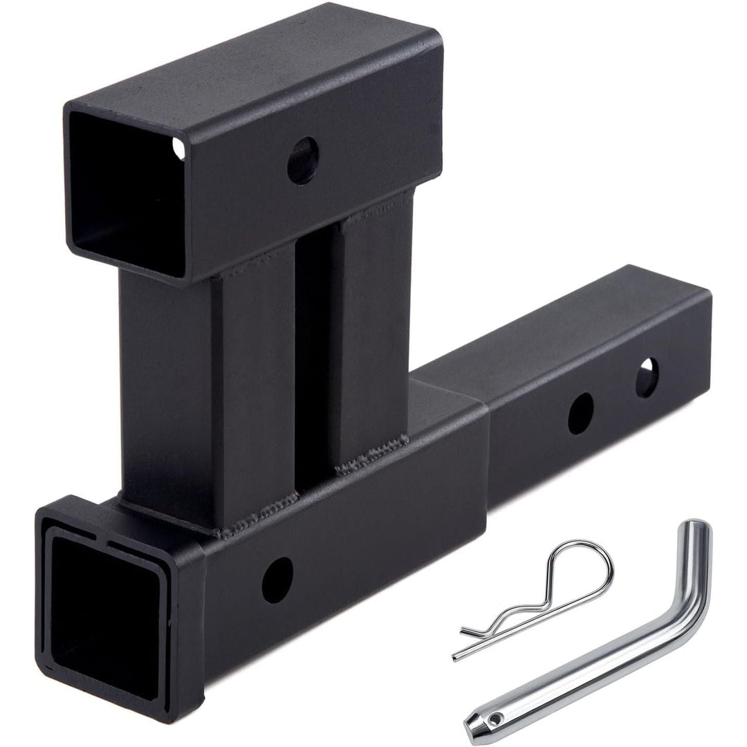 Telakeni 4000lbs 2" Trailer Dual Adapter Drop Hitch Receiver Extender Towing Hitch Extension - Just Closeouts Canada Inc.