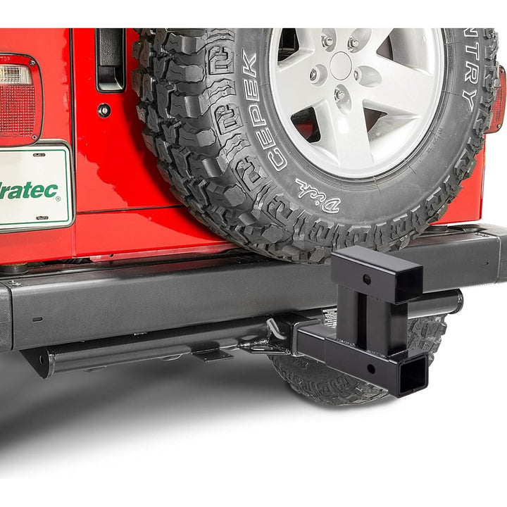 Telakeni 4000lbs 2" Trailer Dual Adapter Drop Hitch Receiver Extender Towing Hitch Extension - Just Closeouts Canada Inc.