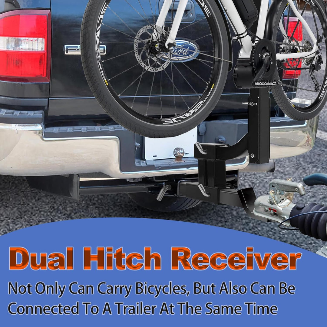 Telakeni 4000lbs 2" Trailer Dual Adapter Drop Hitch Receiver Extender Towing Hitch Extension - Just Closeouts Canada Inc.