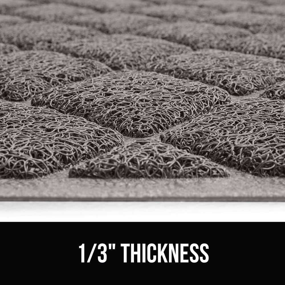 The Original GORILLA GRIP Water Resistant Cat Litter Box Catcher Mat, Easy Cleaning Mess Trapper Protects Floors, Stays in Place for Cats, Soft on Kitty Paws, Less Waste, 61x43 cm Gray - Just Closeouts Canada Inc.