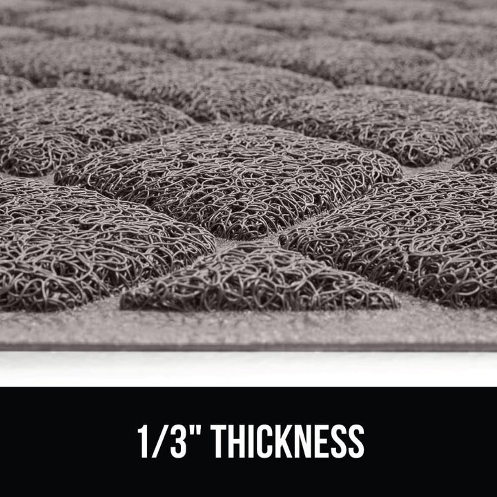 The Original GORILLA GRIP Water Resistant Cat Litter Box Catcher Mat, Easy Cleaning Mess Trapper Protects Floors, Stays in Place for Cats, Soft on Kitty Paws, Less Waste, 61x43 cm Gray - Just Closeouts Canada Inc.