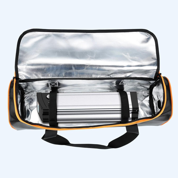 TMEOIIPY Ebike Battery Bag, Large Capacity Fireproof Bag for E - Bike Lipo Battery Charging and Storage, Portable Explosionproof Lipo Battery Safe Bag Ebike Accessories (51 x 16 x 16cm) - Just Closeouts Canada Inc.