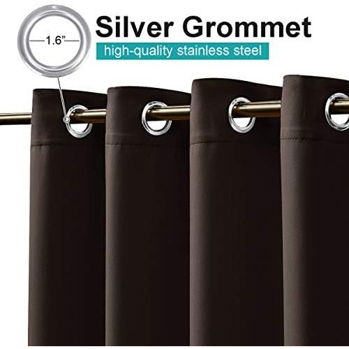 Toffee Brown Waterproof Outdoor Curtain Panel, 52 x 108 in - Just Closeouts Canada Inc.