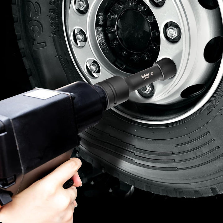 Toolwiz 1'' Socket Extension Set 4'', 6'', 10'' (3 Piece) Cr - Mo Steel, 1 inch Drive Extension Bar with Locking Pin for Mechanical Equipment Repair, Organized in PVC Box Use with Air Impact Wrenches - Just Closeouts Canada Inc.