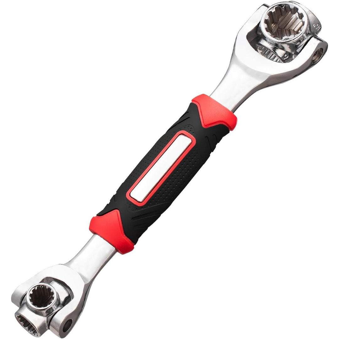 Toolwiz 52 in 1 Universal Socket Wrench Adjustable Multi - Functional Wrench Tool with 360 Degree Rotating Head Spanner Remove Bolts Nuts Fasteners for Home Appliance Bicycle Motorcycle Car Repair - Just Closeouts Canada Inc.