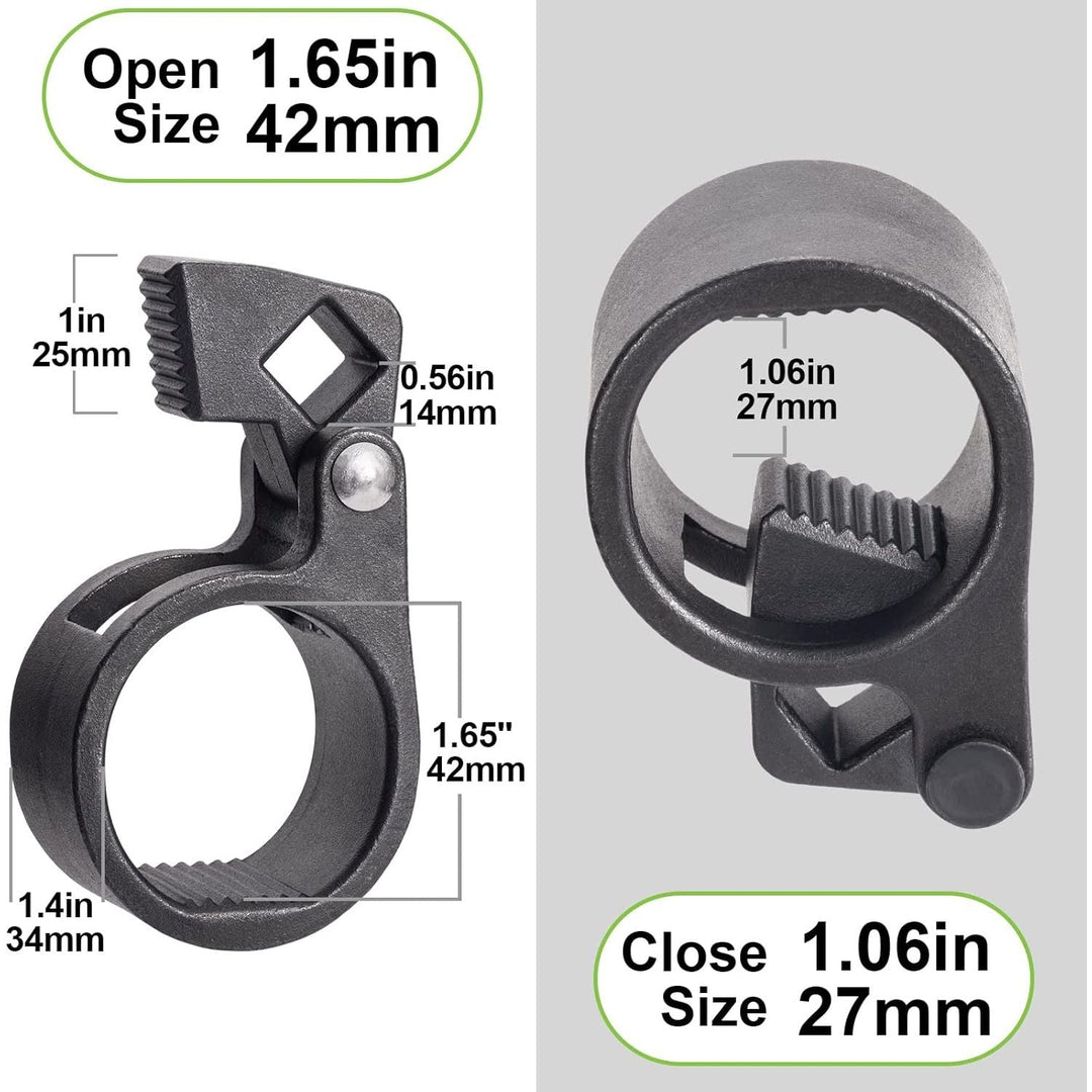 Toolwiz Inner Tie Rod Removal Tool Kit, 3/8'' Universal Low Profile Tool and Inner Tie Rod Hex Wrench Repair Remover 27 - 42mm End Accessory for 1/2" Square Drive, 2pcs for Most Cars Repair - Just Closeouts Canada Inc.