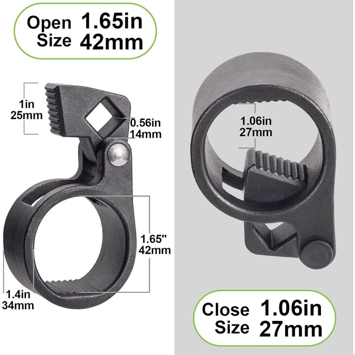 Toolwiz Inner Tie Rod Removal Tool Kit, 3/8'' Universal Low Profile Tool and Inner Tie Rod Hex Wrench Repair Remover 27 - 42mm End Accessory for 1/2" Square Drive, 2pcs for Most Cars Repair - Just Closeouts Canada Inc.