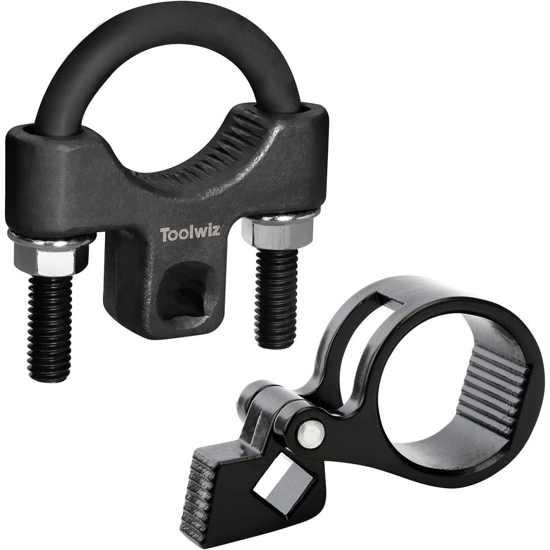 Toolwiz Inner Tie Rod Removal Tool Kit, 3/8'' Universal Low Profile Tool and Inner Tie Rod Hex Wrench Repair Remover 27 - 42mm End Accessory for 1/2" Square Drive, 2pcs for Most Cars Repair - Just Closeouts Canada Inc.