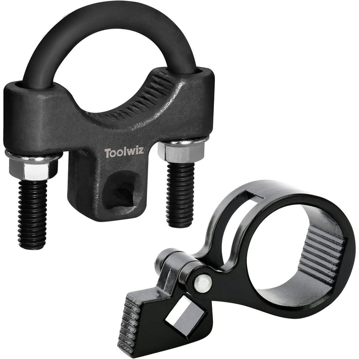 Toolwiz Inner Tie Rod Removal Tool Kit, 3/8'' Universal Low Profile Tool and Inner Tie Rod Hex Wrench Repair Remover 27 - 42mm End Accessory for 1/2" Square Drive, 2pcs for Most Cars Repair - Just Closeouts Canada Inc.