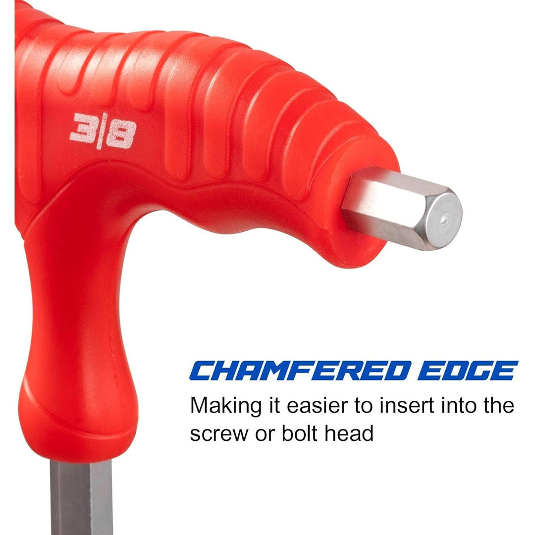 Toolwiz T Handle Allen Wrench Set of 14 Portable Hex Key Set SAE & Metric CR - V Steel Allen Key Set for 4S Shop Bike Motorcycle Repair Mechanics Home Maintenance - Just Closeouts Canada Inc.