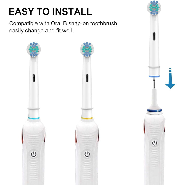 Toothbrush Heads for Oral B, 16 Pack Professional Electric Toothbrush Replacement Heads Medium Soft Dupont Bristles Replacement Toothbrush Heads Precision Clean Brush Heads Refills - Just Closeouts Canada Inc.