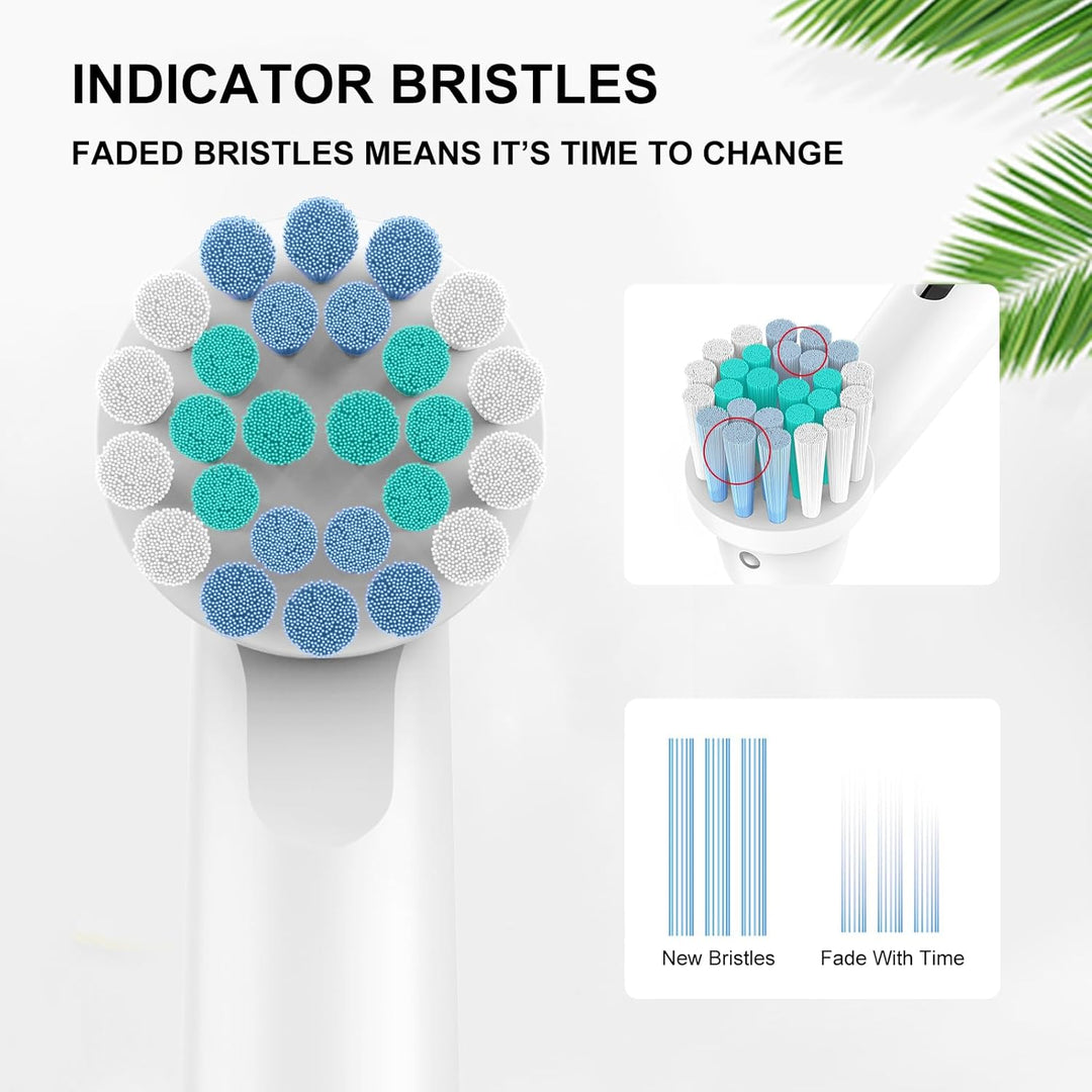 Toothbrush Heads for Oral B, 16 Pack Professional Electric Toothbrush Replacement Heads Medium Soft Dupont Bristles Replacement Toothbrush Heads Precision Clean Brush Heads Refills - Just Closeouts Canada Inc.