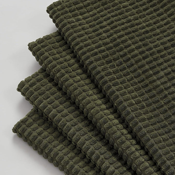 Topfinel 4 Packs Olive Green Decorative Throw Pillow Covers 18x18 Inch for Living Room Couch Bed Sofa, Boho Western Farmhouse Home Decor, Square Soft Moss Corduroy Fall Cushion Case 45x45 cm - Just Closeouts Canada Inc.