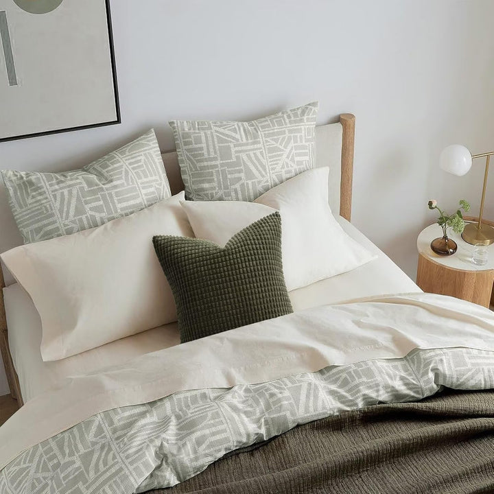 Topfinel 4 Packs Olive Green Decorative Throw Pillow Covers 18x18 Inch for Living Room Couch Bed Sofa, Boho Western Farmhouse Home Decor, Square Soft Moss Corduroy Fall Cushion Case 45x45 cm - Just Closeouts Canada Inc.