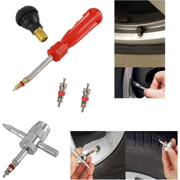 TR412 Tire Valve-Stem Installation Kit with 6 Snap-In Stems - Just Closeouts Canada Inc.