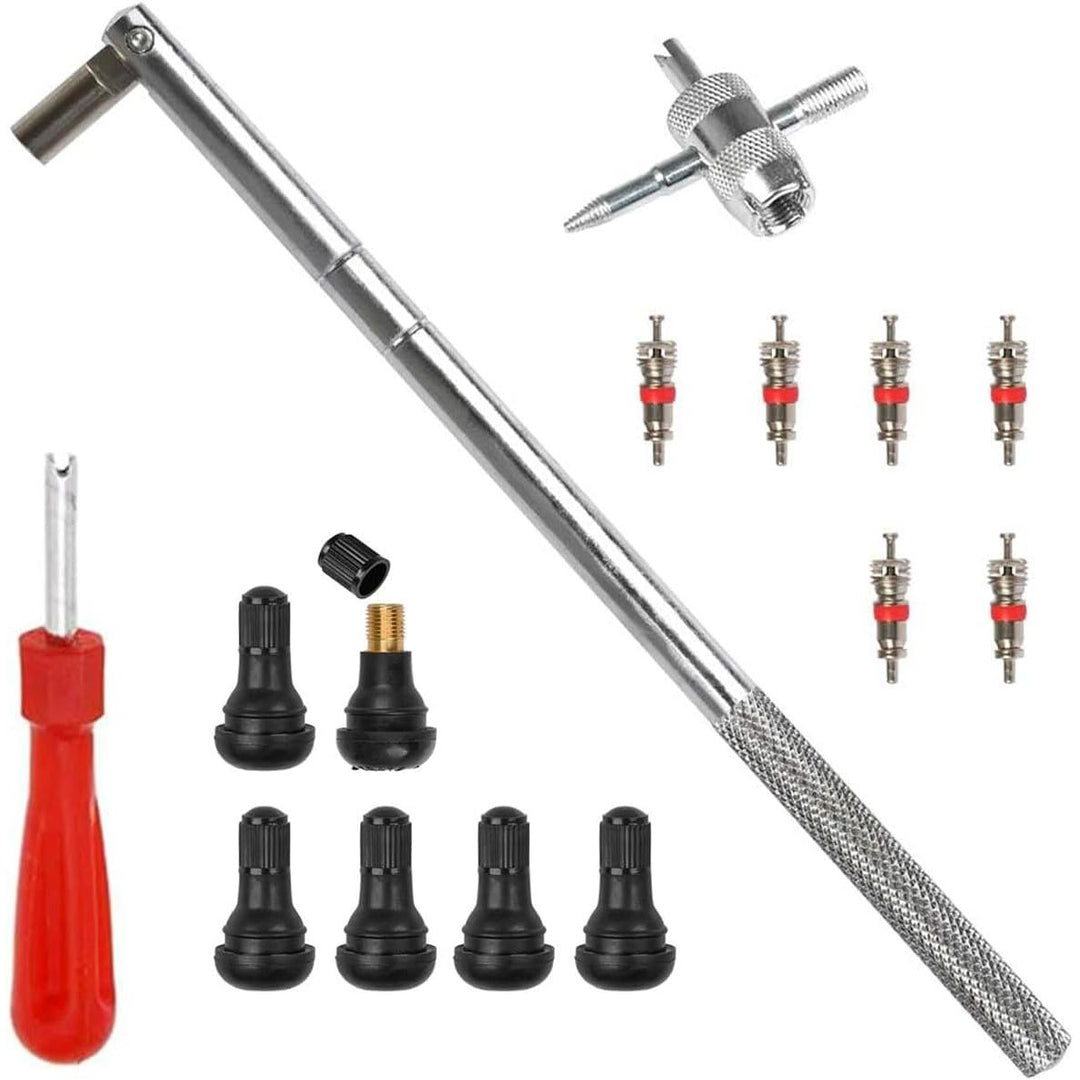 TR412 Tire Valve-Stem Installation Kit with 6 Snap-In Stems - Just Closeouts Canada Inc.