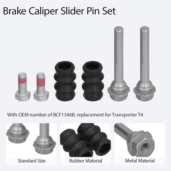Rear brake caliper slider pin kit for Transporter T4, view 5