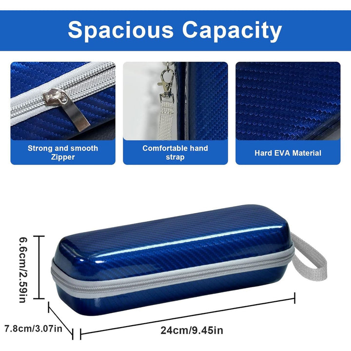 Travel Case for Oral - B/Oral - B Pro 1000 1500 5000 7000 7500 6000 9600/ Phlips Sonicare 4100 5100 1100 6100 5300 7500 Electric Toothbrush (Blue) - Just Closeouts Canada Inc.