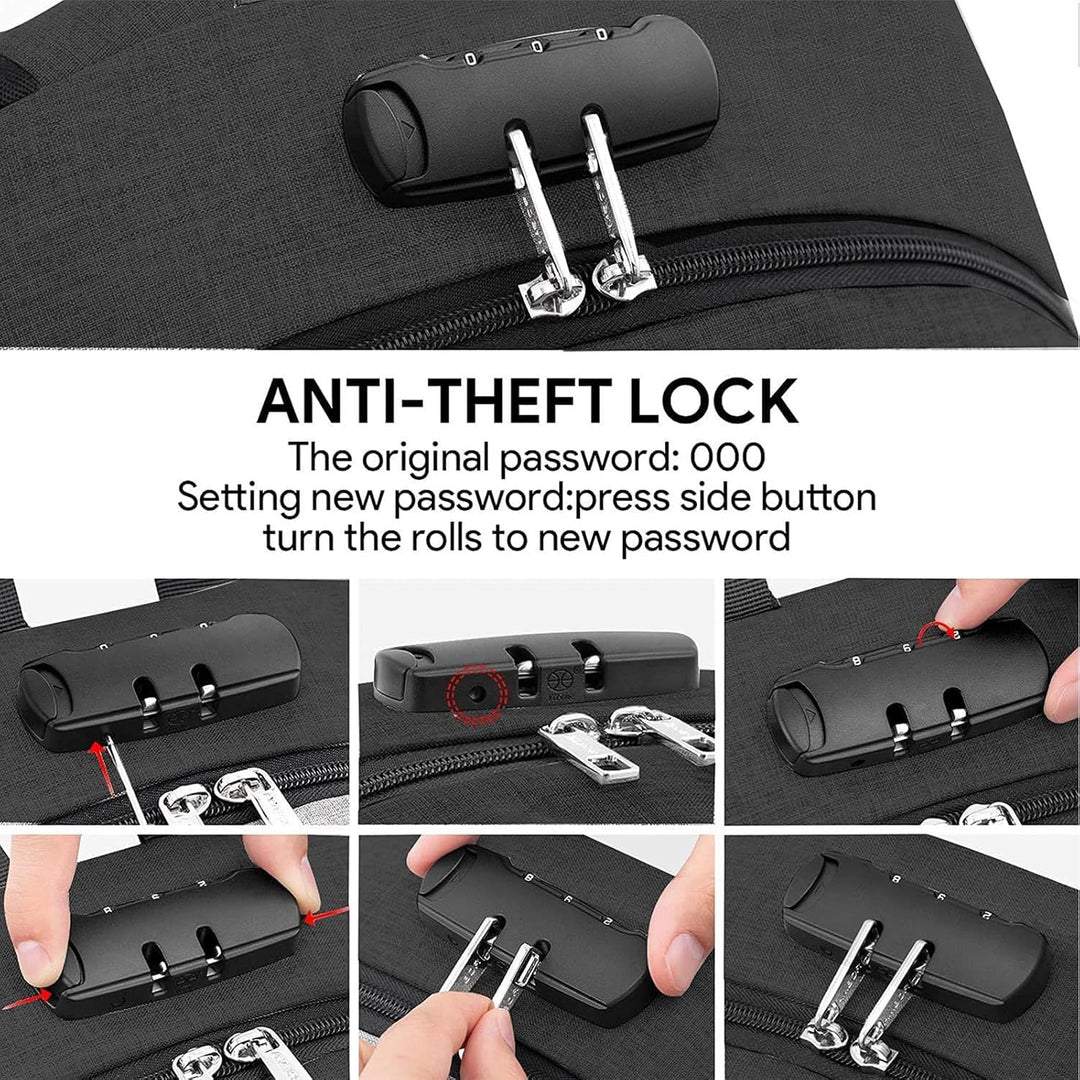 Travel Laptop Backpack 17.3 Inch Anti Theft - Just Closeouts Canada Inc.