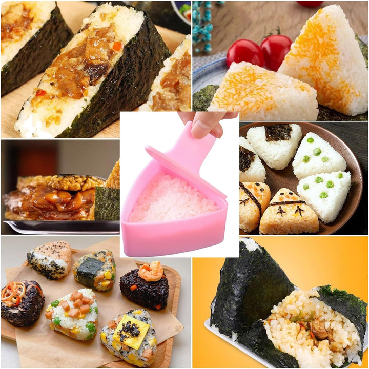 Triangle Onigiri Rice Mold Set, Pink and Beige, 2 Pieces - Just Closeouts Canada Inc.X004BWLJOF