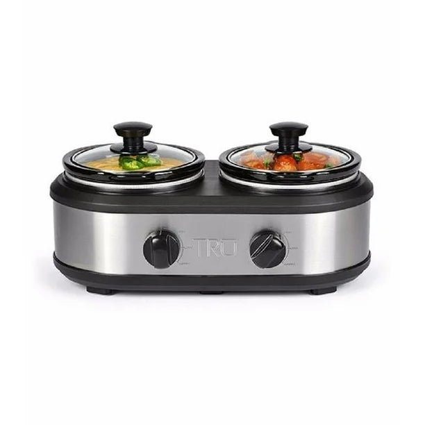 TRU Dual Crock Buffet Slow Cooker 2 Crocks 1.25 Quarts, SC - 2125 - Just Closeouts Canada Inc.655772008688