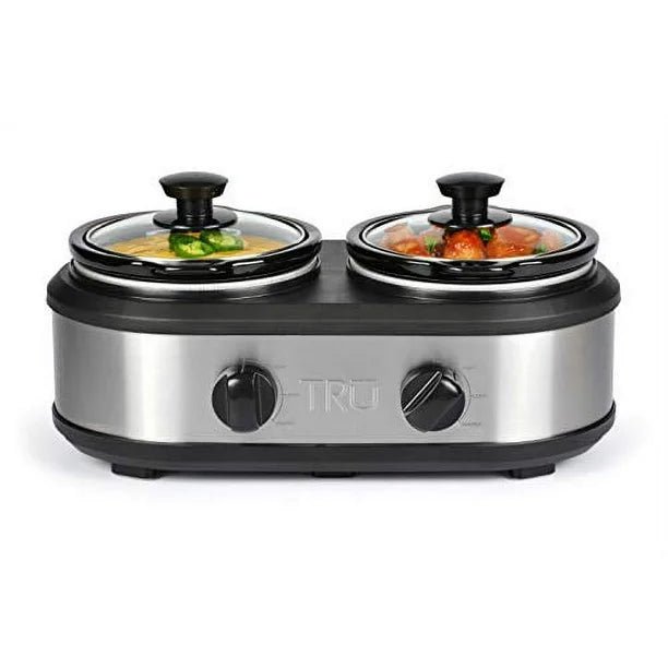 TRU Dual Crock Buffet Slow Cooker 2 Crocks 1.25 Quarts, SC - 2125 - Just Closeouts Canada Inc.655772008688