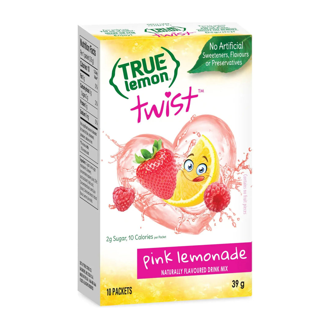 True Lemon Lemonade, Pink Lemonade 10 Packets, 39g - Just Closeouts Canada Inc.810979003656