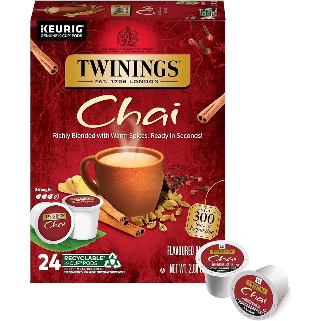 Twinings Chai Tea, Keurig K - Cups, 24 Count - Just Closeouts Canada Inc.070177858438