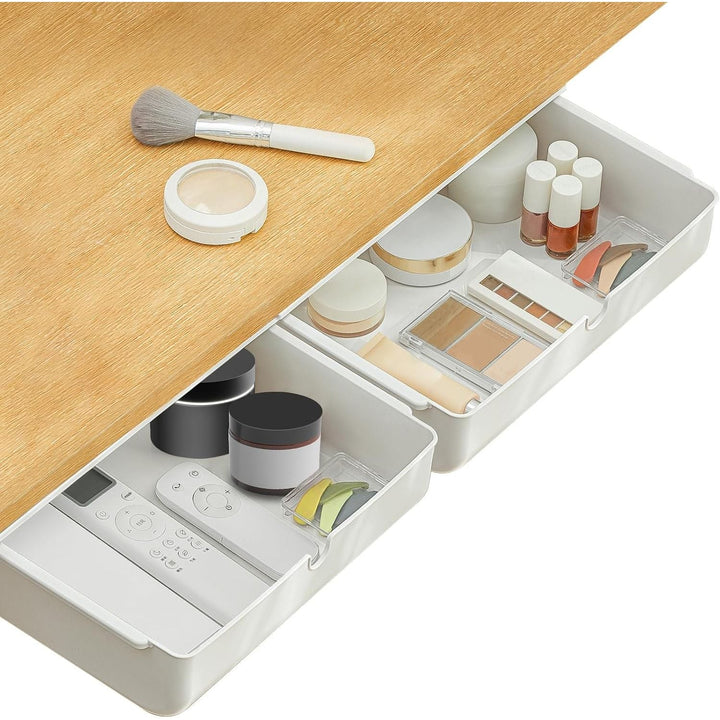 Under Desk Drawer Self-Stick Storage Organizer for Office Home School Large Size White 2 Pack - Just Closeouts Canada Inc.X0044CVB4Z