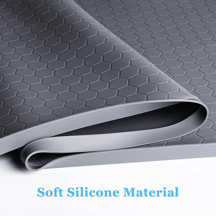 Under Sink Kitchen Cabinet Mat, 28" x 22" Flexible Waterproof Silicone Made, Under Sink Mats for Kitchen Waterproof Cabinet Protector & Drip Tray Liner,(Gray) - Just Closeouts Canada Inc.X003PU6L7T