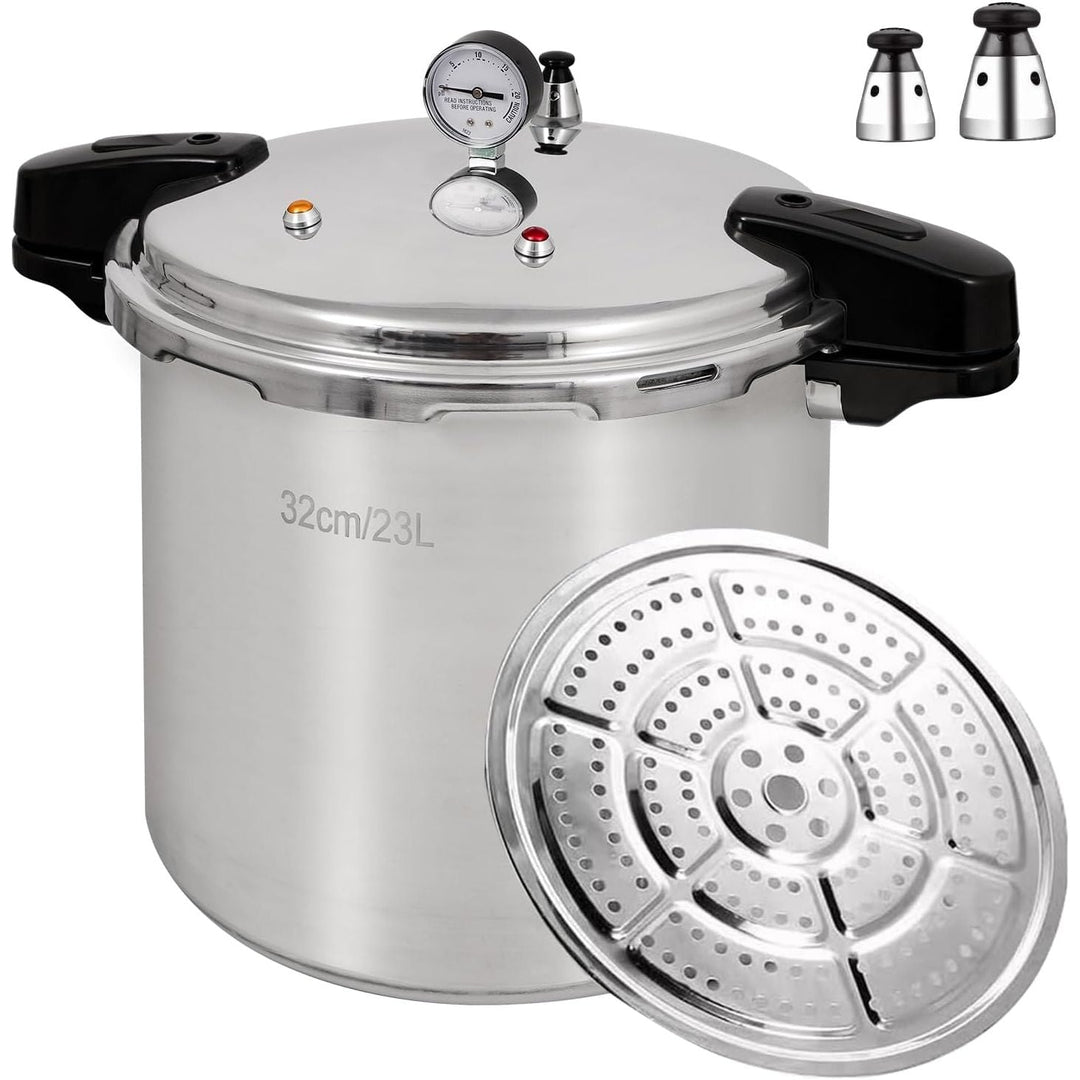 UNIFULL 24 Quart/23 Liter Pressure Cooker With Pressure Gauge - Just Closeouts Canada Inc.