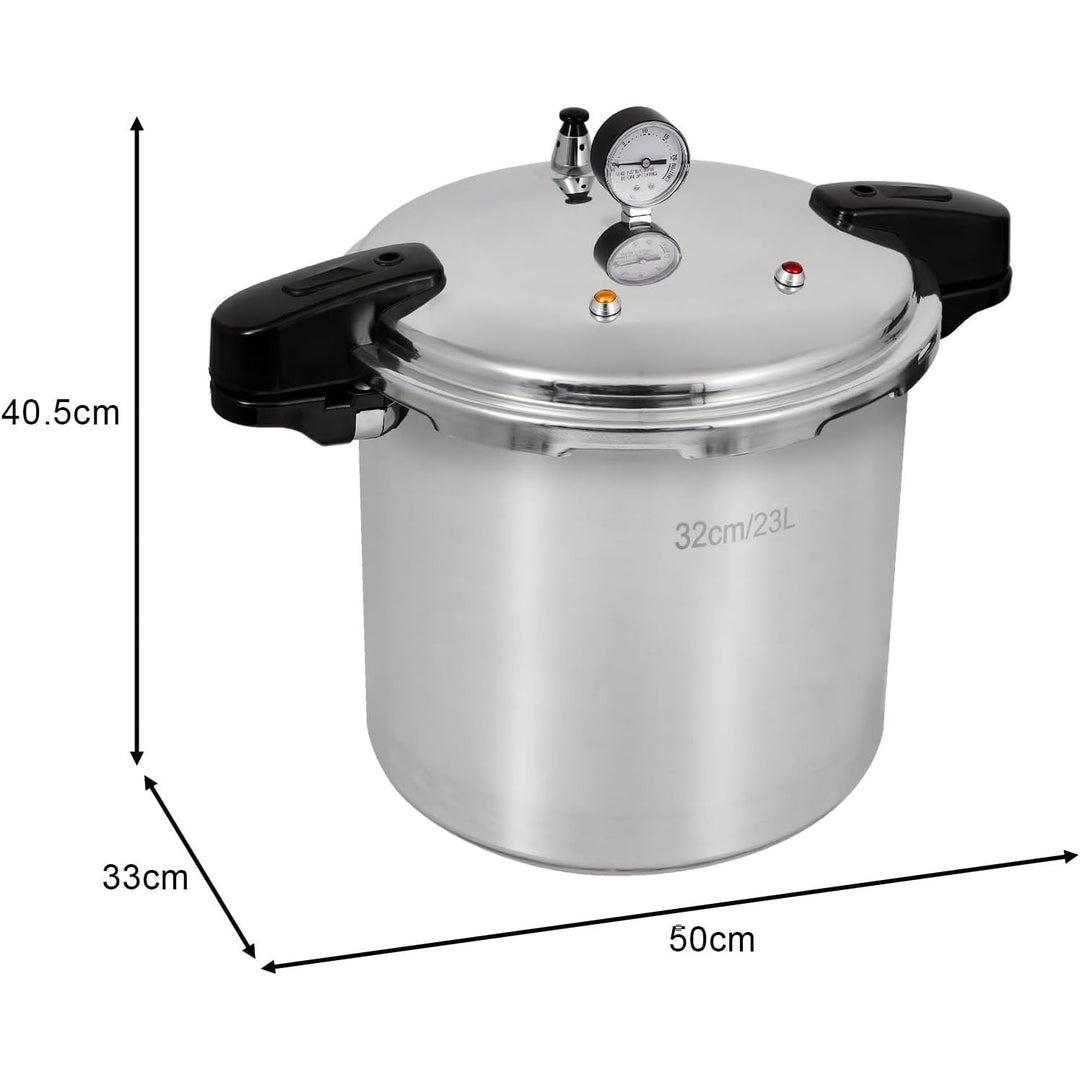 UNIFULL 24 Quart/23 Liter Pressure Cooker With Pressure Gauge - Just Closeouts Canada Inc.