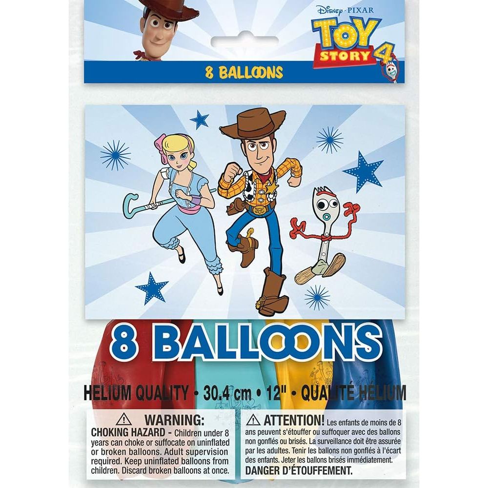 Unique Latex Toy Story Balloons, 8ct, 12" - Just Closeouts Canada Inc.011179798551