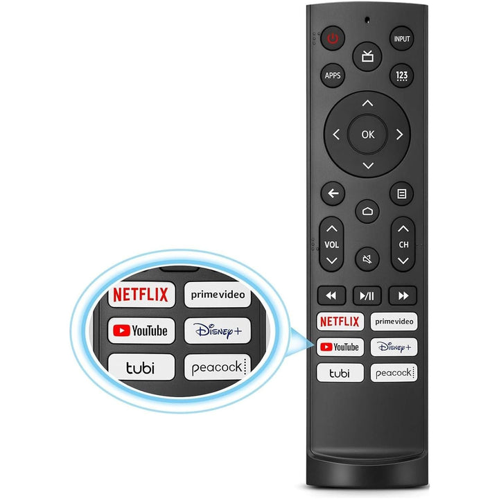 Universal Remote Control ERF3A90 for All Hisense TV Remote, Replacement Control for Hisense Android/Laser/VIDAA TVs, UHD 4K ULED Google TVs - Just Closeouts Canada Inc.